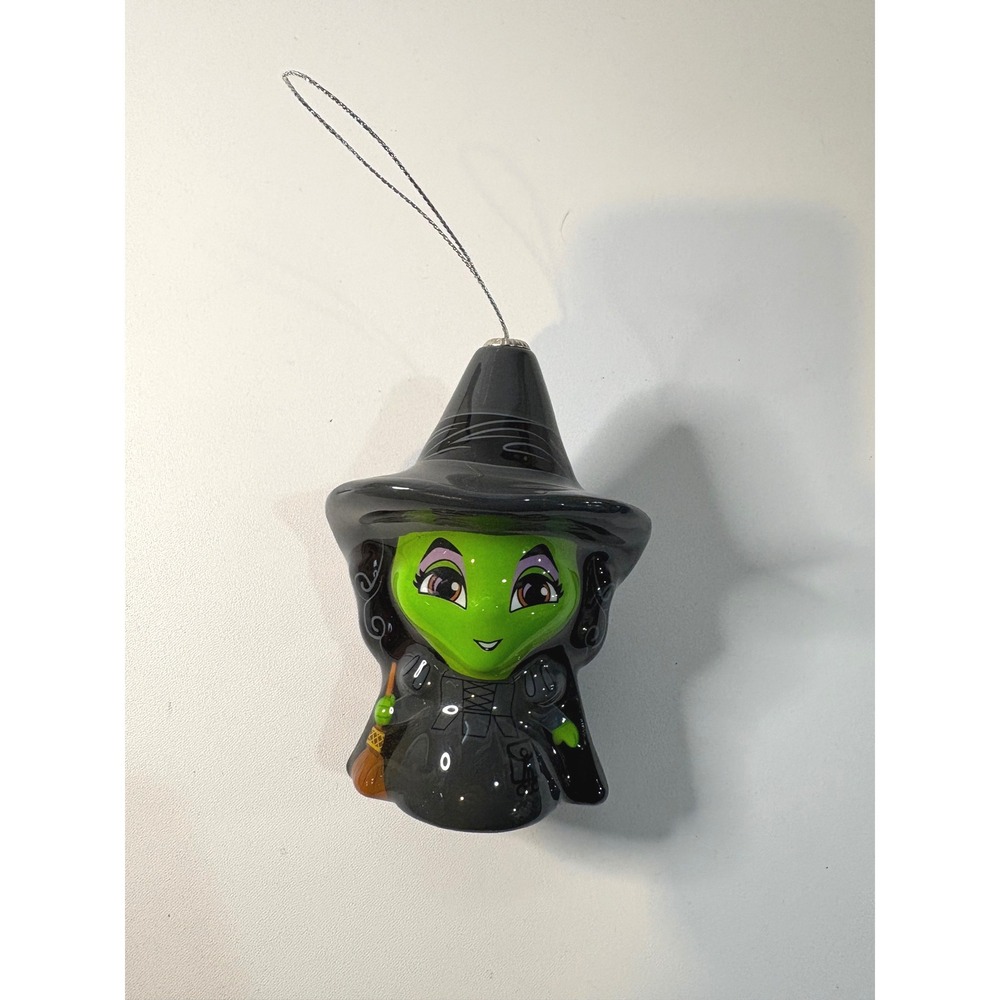 Wizard of Oz Wicked Witch of the West Ceramic Christmas Ornament Green 4 Inch